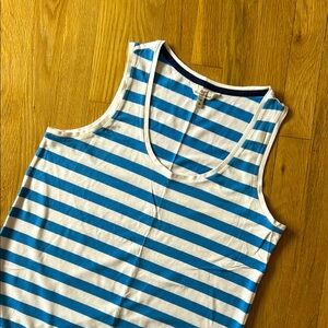 Vineyard Vines Blue and White Striped Maxi Dress size M